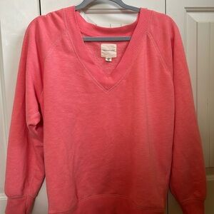 American Eagle pink V-Neck sweater
